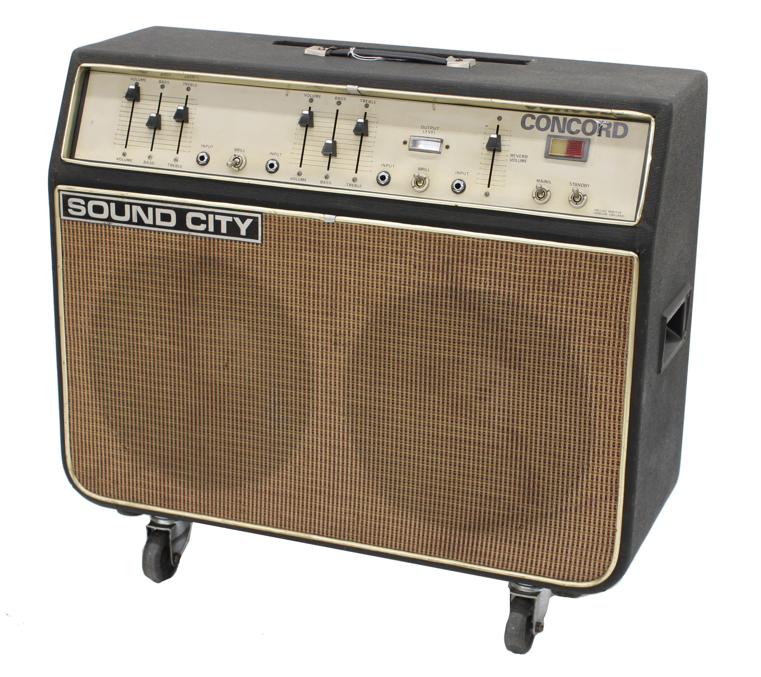 Sound City by Dallas Arbiter Concord Model CCD 2 x 12" guitar amplifier combo, made in England, ser.