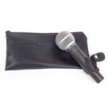 Shure SM58 dynamic microphone, with pouch