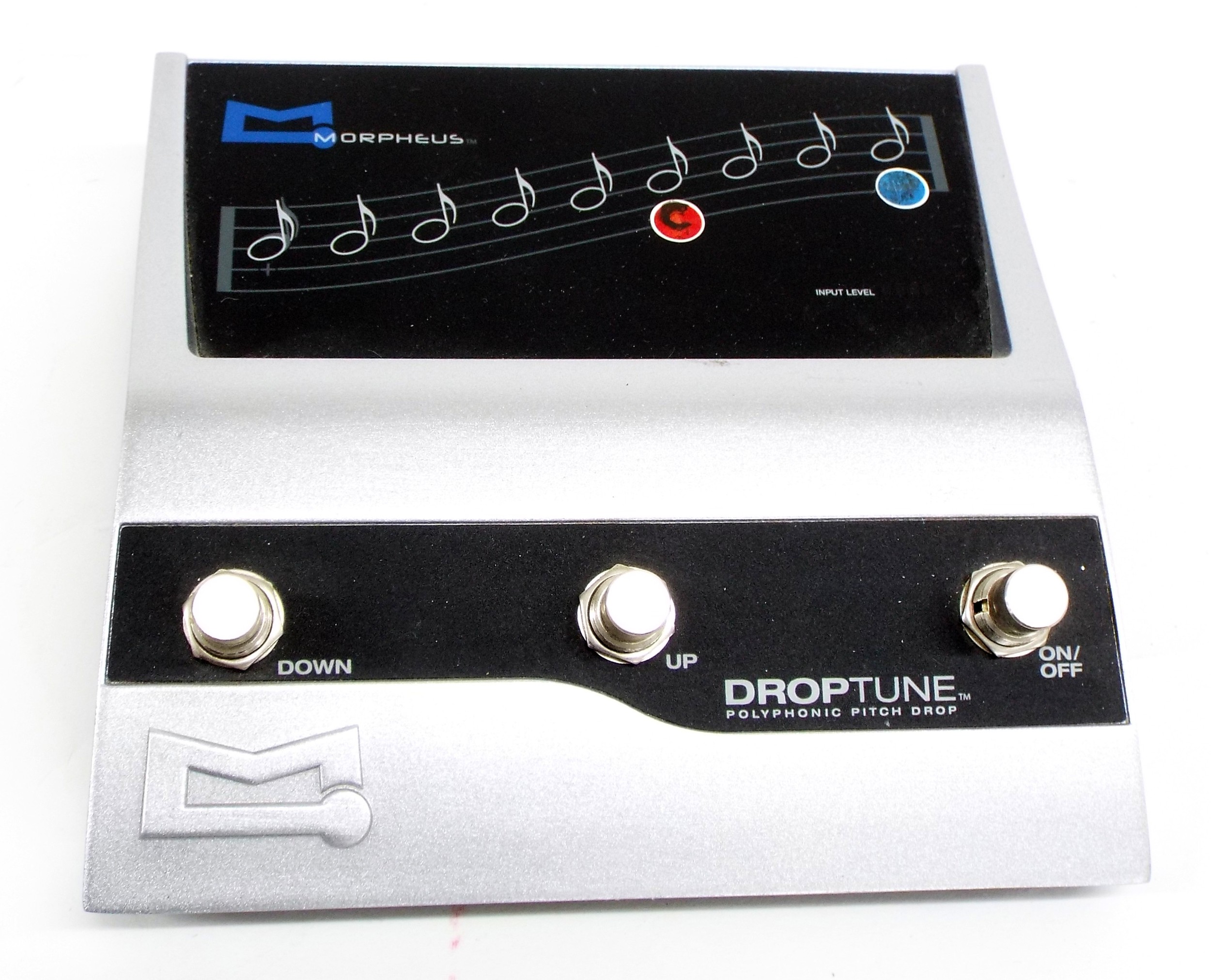 Morpheus Drop Tune polyphonic pitch drop guitar pedal, boxed