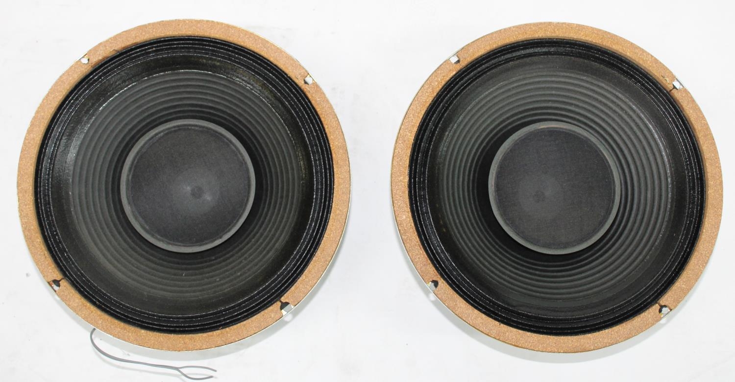 Rare pair Celestion G12/75 12" speakers with Twizzlers, Model T2579 - Image 2 of 2