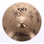 Cream - autographed Zildjian cymbal signed by Eric Clapton, Jack Bruce and Ginger Baker