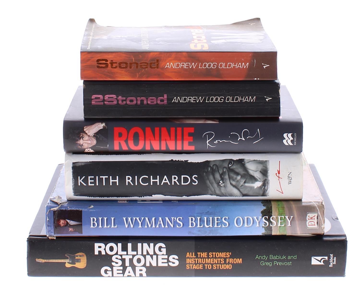 The Rolling Stones - six books relating to The Rolling Stones including Andy Babuik's 'Rolling