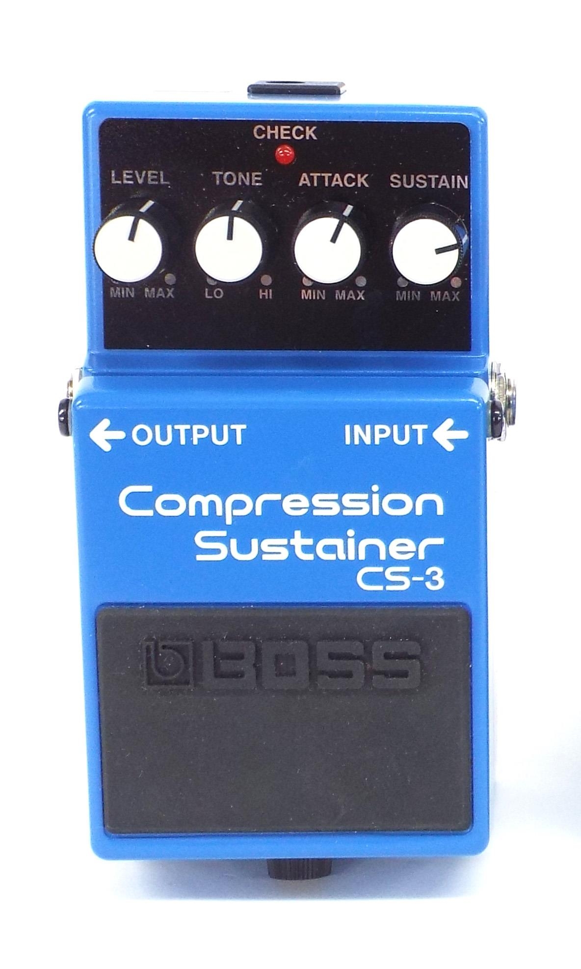 Boss CS-3 Compression Sustainer guitar pedal, boxed