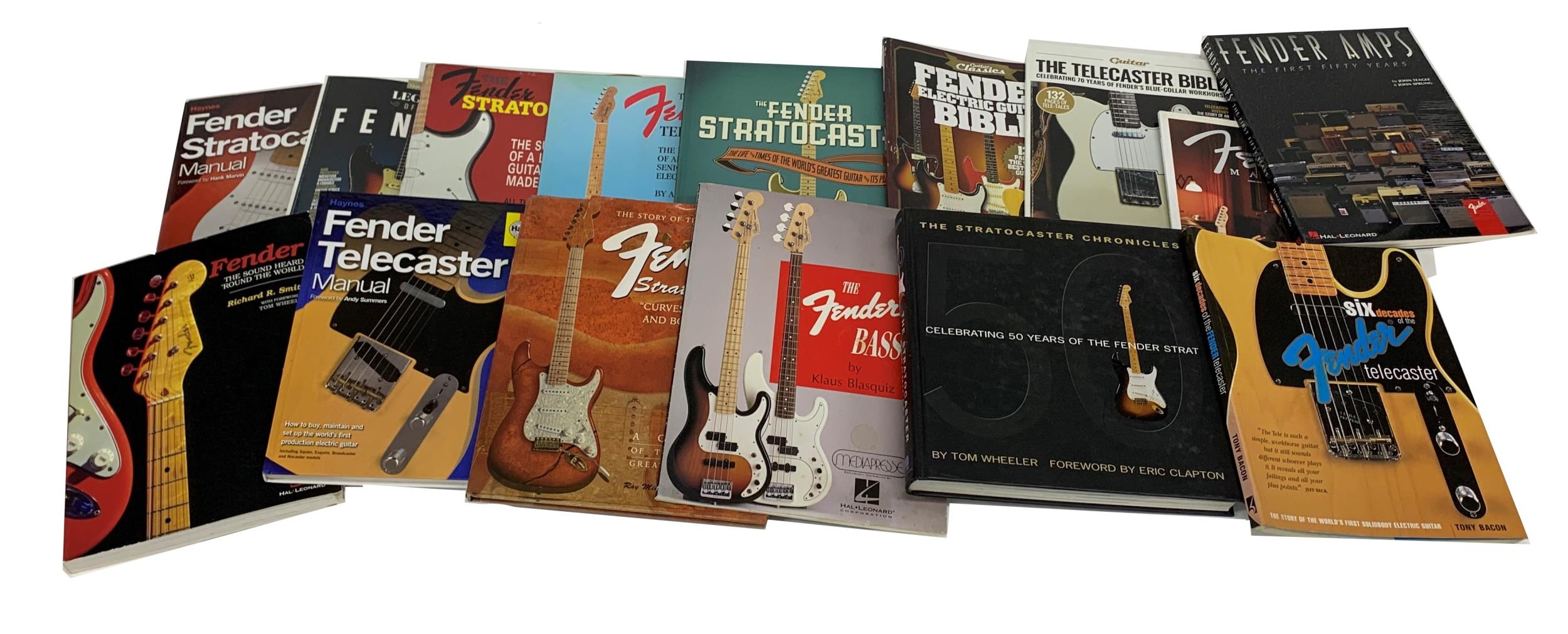 Good selection of well-known Fender guitar reference books