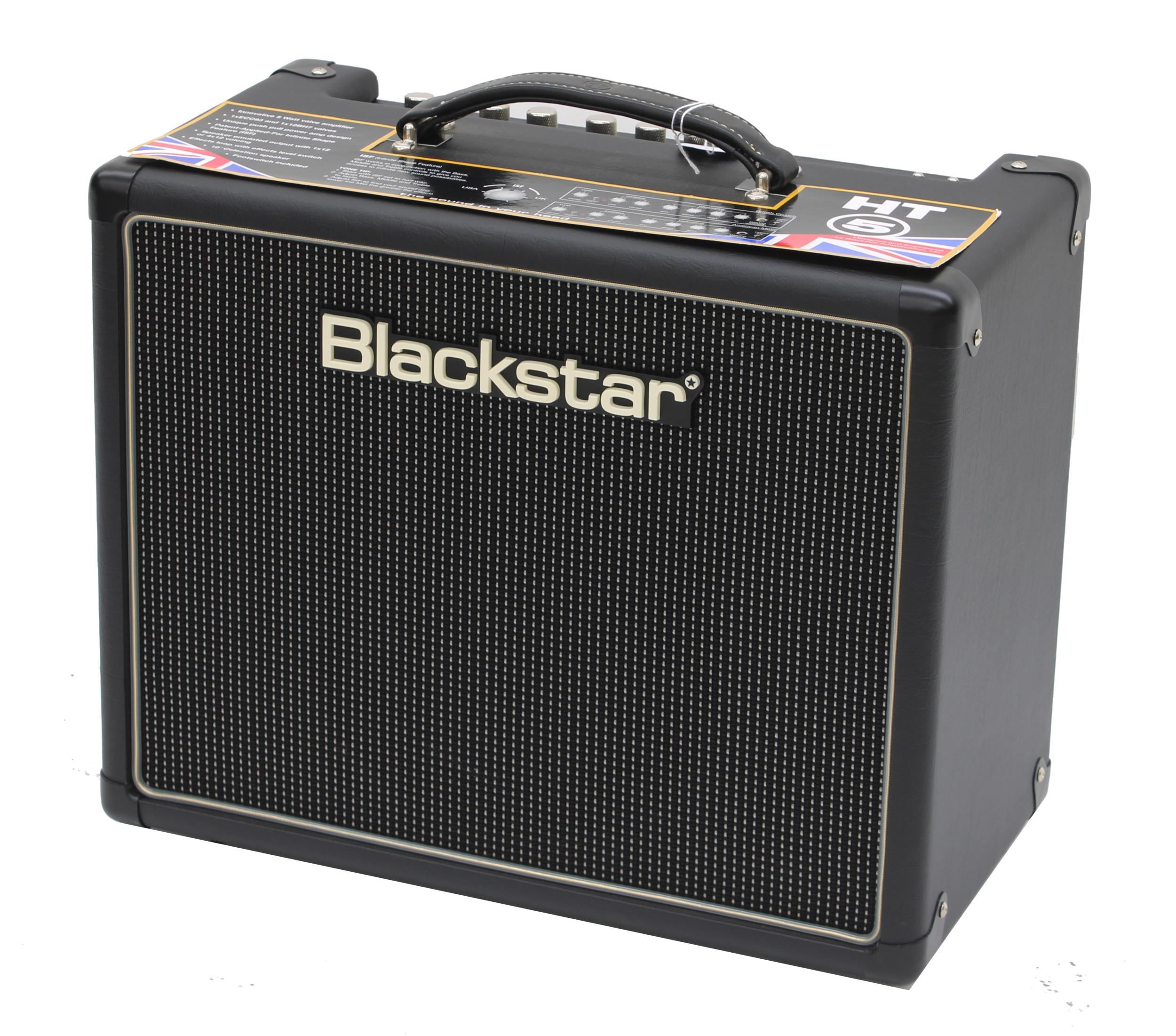 Blackstar Amplification HT5 combo guitar amplifier, with dust cover