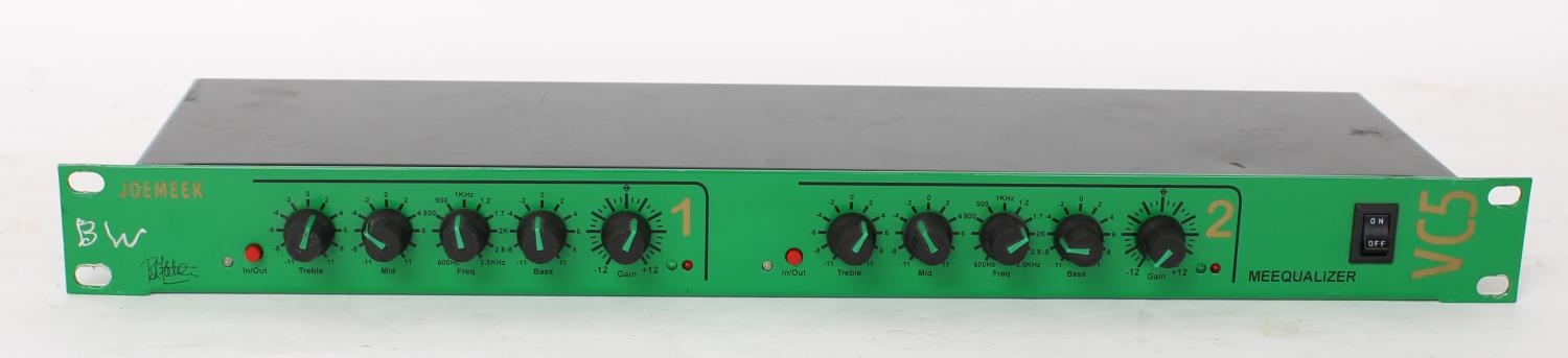 Joe Meek Meekqualizer VC5 three band dual channel EQ rack unit, no. 63 of fewer than 1000 made