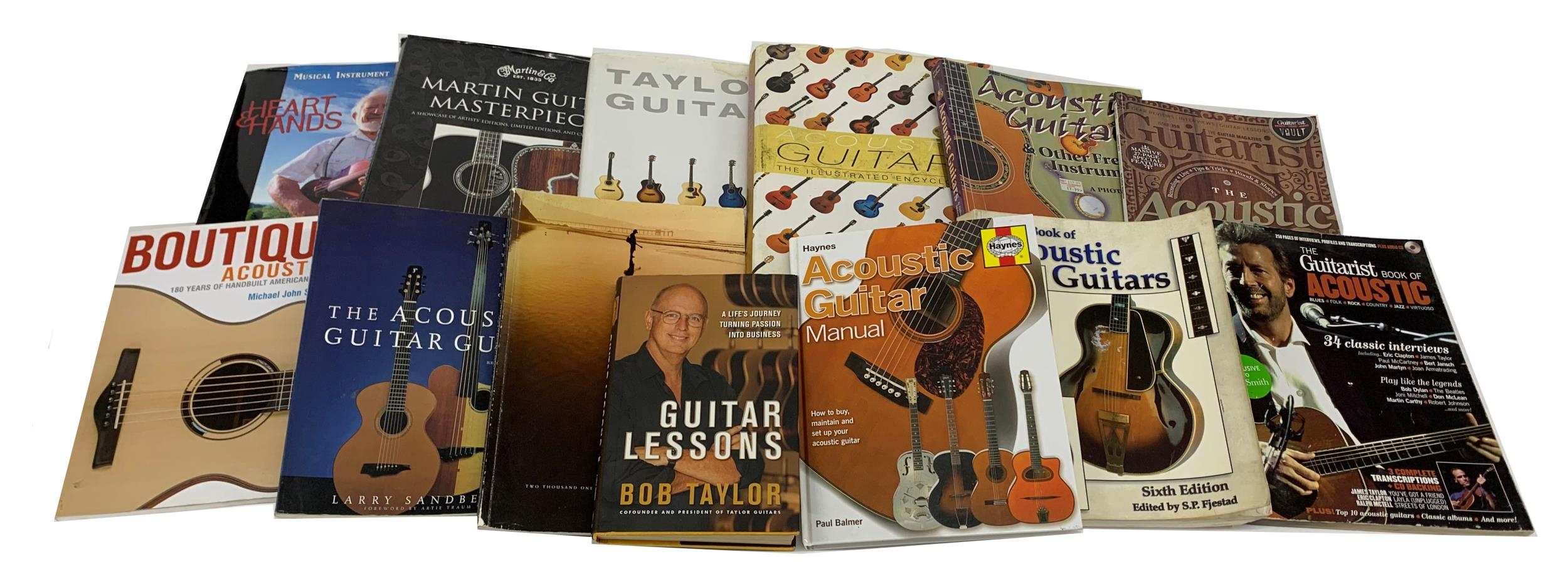 Good selection of well-known acoustic guitar encyclopaedic reference books; also 'Heart & Hands,