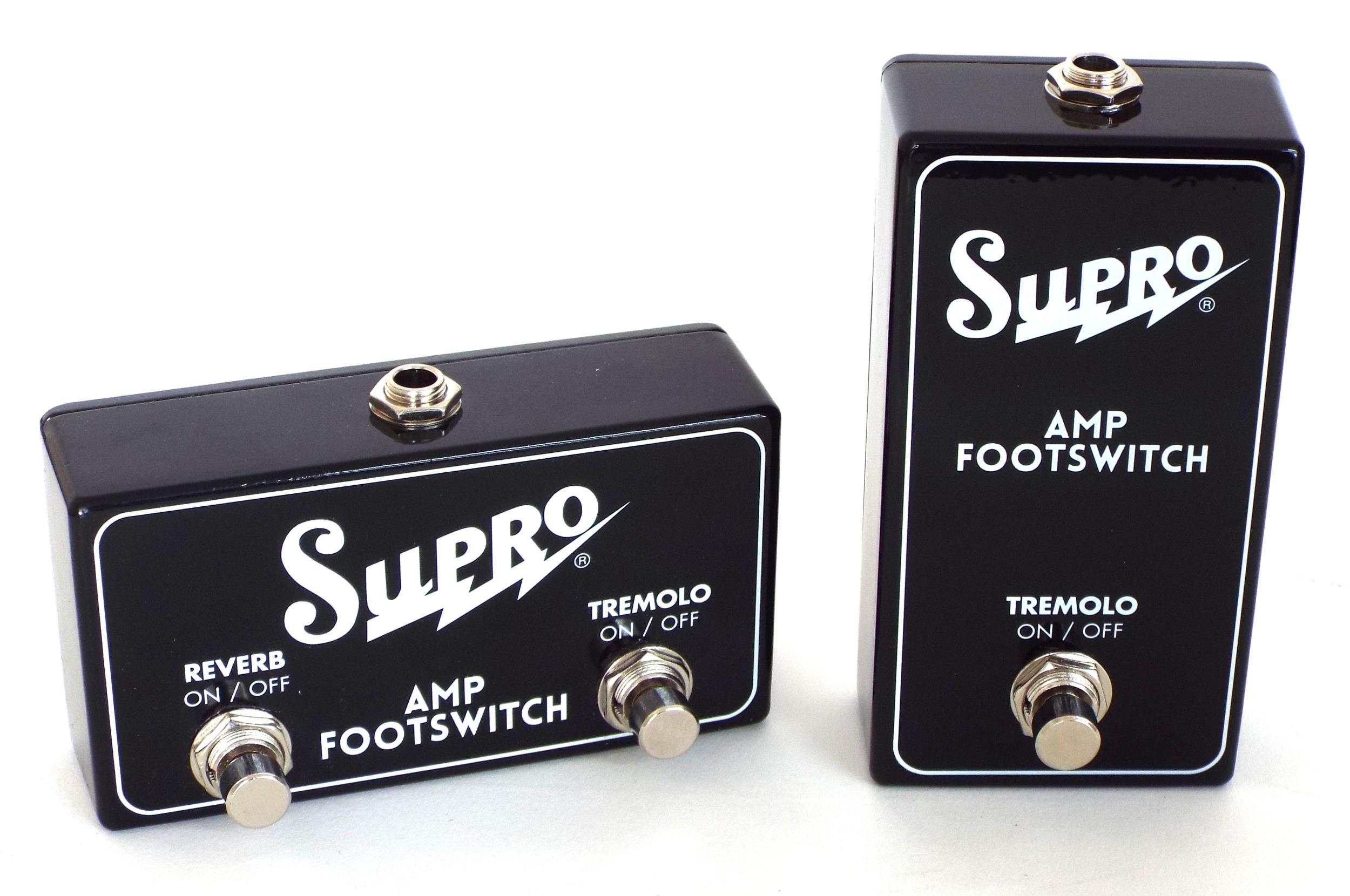 New and boxed - two Supro amplifier foot switches (2)