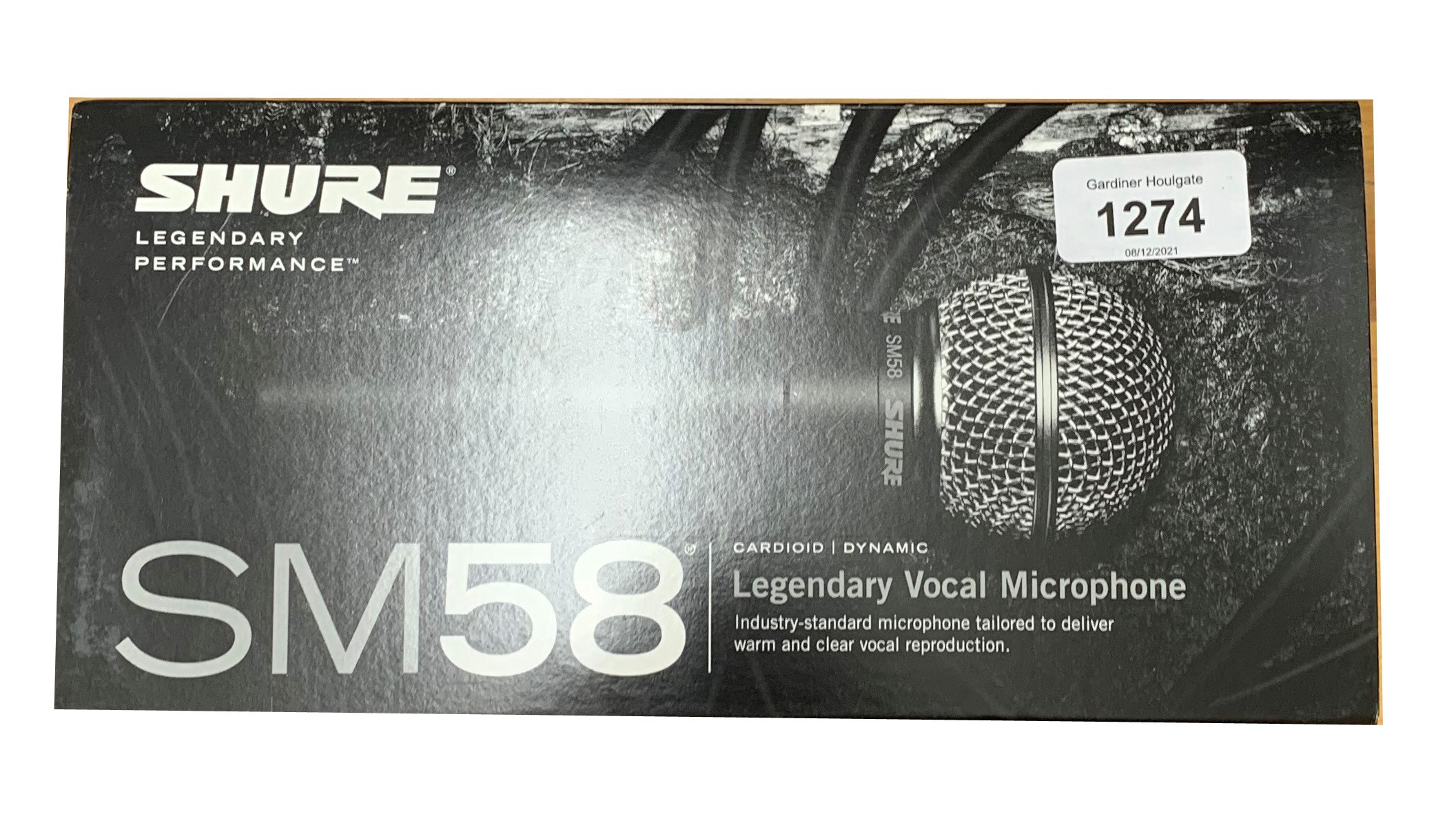 Shure SM58 Cardioid Dynamic microphone, boxed