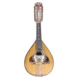 Interesting twelve string mandolin by and labelled José Gomez & Miji Calle Corruntes 110...?, with