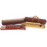 Suzuki Japanese harp, (Taisho Goto), 27 1/2" long; also another similar Japanese harp, unnamed, both