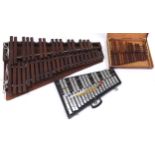 Premier portable metal glockenspiel and two wooden xylophones (3)