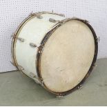 1950s Radio King Slingerland bass drum, pearloid finish and eight tap tension screws, 24" diameter