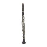 Cocuswood Bb clarinet with German silver keywork, stamped Llewin Fres á Paris, made circa 1920,