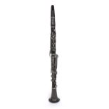 Ebonite Bb clarinet with German silver keywork, stamped Made by C.G.Conn, Elkhart Ind., circa