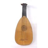 Good English contemporary lute by and labelled John Gorrett Sept 1993 'A lute for Howard