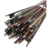 Large number of various bows, approximately 50 *Please check CITES regulations regarding export of