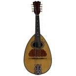 Good French 'Sarrablo' concert model mandolin by and labelled Jerome Thibouville Lamy, ...no. 298,