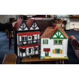 Two Vintage Dolls Houses with fitted fur