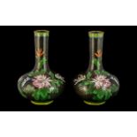 Pair of Chinese Antique Cloisonne Vases