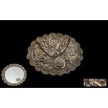 Turkish Silver Embossed Ottoman Design S