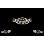 18ct White Gold - Attractive Diamond Set