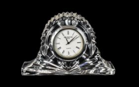 Waterford Glass Bedside Clock. Please s