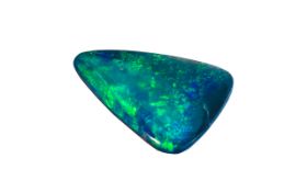 A Large Sheild Shaped Black Opal ( Loose