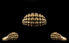 A Contemporary 9ct Gold Multi-Ball Desig