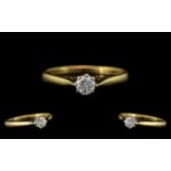 18ct Gold Attractive Single Stone Diamon