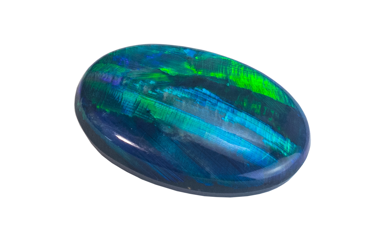 A Large Oval Shaped Opal ( Loose ) Found