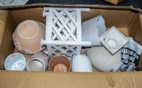 Box of 12 Assorted Planters. Please see images.