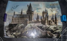 Harry Potter Unusual Rare Promo Poster Signed By J K Rowling & All Directors.