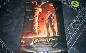 Indiana Jones Very Rare First Edition Promo Poster Signed With Authentication Certificate.