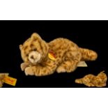 Steiff Ginger Kitten complete with Steiff button in ear and original labels, EAN 099489.