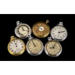 Collection of Vintage Pocket Watches. Six watches in total, Ingersoll, Smiths, etc.