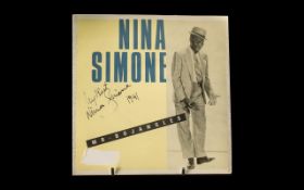 Nina Simone Autograph on Record Sleeve ' Mr Bojangles ' Record Still There.