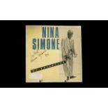 Nina Simone Autograph on Record Sleeve ' Mr Bojangles ' Record Still There.