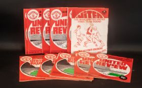 Manchester United Interest - Red Manchester United Official Collector's Album & Programmes, with