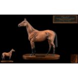 Beswick Hand Painted - Champion Horse Figure ' Red Rum ' Connoisseur Series, Large Size.