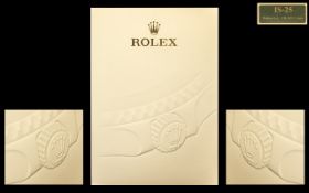 Rolex - Official Superb Iconic and Original Large Shop Window Watch Display / Board with Rolex Logo