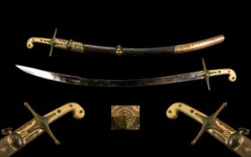 A Rare And Impressive Dragoon Guards Officers Mameluke Sword And Dress Scabbard Probably By Prosser,