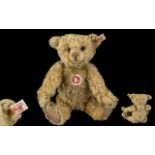 Steiff Teddy Bear 11" tall jointed Teddy Bear in champagne fur,