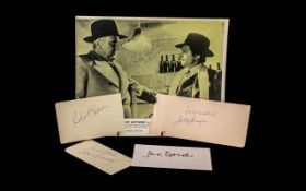 James Bond Autographs, Some Scarce, Signatures on Pages of Photo, Are Sean Connery, Lotte Leyna,