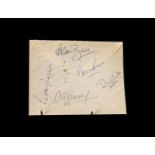 England World Cup 1966 Autographs on First Day Cover Envelope 1966 - Signed by Alf Ramsey,