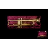 Boosey & Hawkes Trumpet. Boosey & Hawkes Model 400 in brass, length 19".