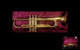 Boosey & Hawkes Trumpet. Boosey & Hawkes Model 400 in brass, length 19".