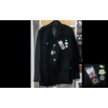 Lancashire Police Jacket with Long Service Medal awarded to William E Littleboy,