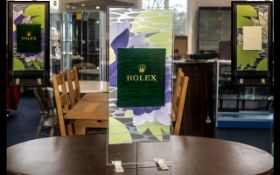 Rolex Official Superb and Original Large Shop Window Display Stand,