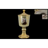 Spode - Fine Quality Hand Painted Ltd and Numbered Edition Commemorative Large Lidded Cup,